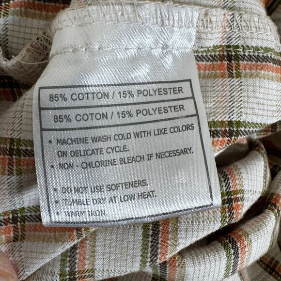 Ariat Button Down Vented Long Sleeve Men’s XL Shirt Checkered Pocket Western - Picture 9 of 16